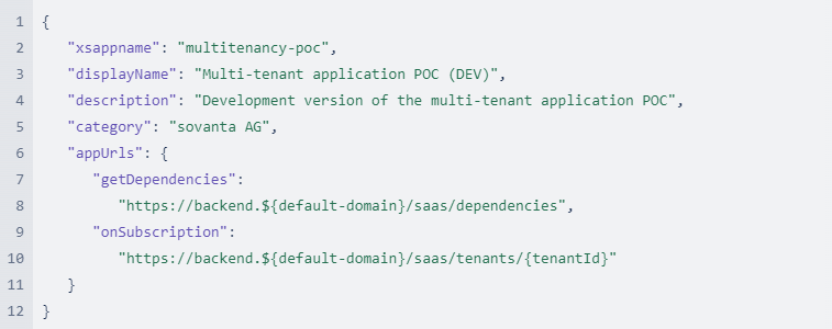 Multitenant applications on SAP BTP: SaaS Provisioning Service Instance